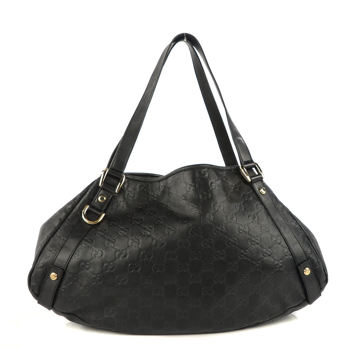 Guccissima Medium Abbey Shoulder Bag Black