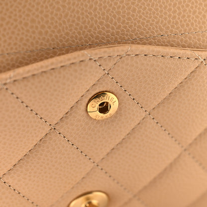 Chanel Caviar Quilted Jumbo Double Flap Beige 11 of 11
