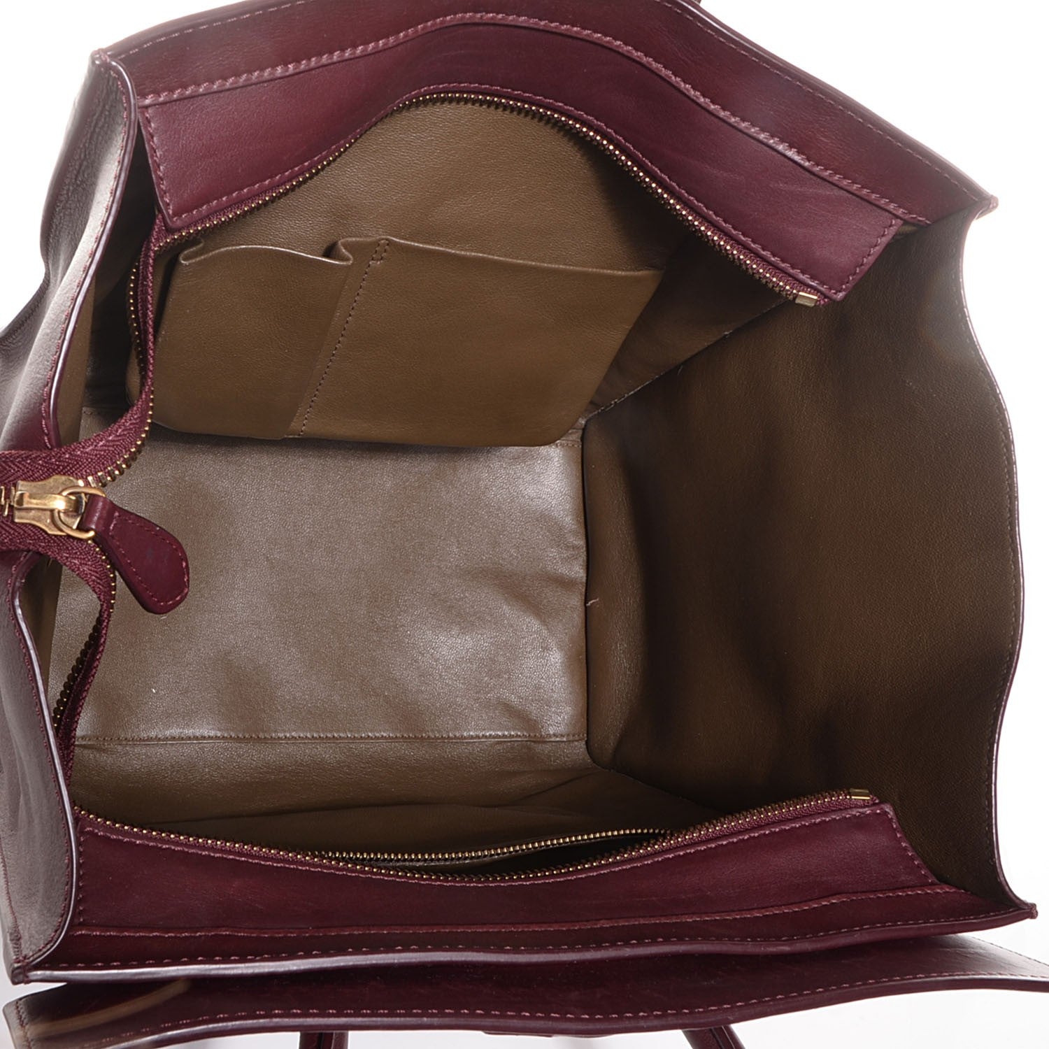 Celine Smooth Calfskin Mini Luggage Burgundy 5 of 8