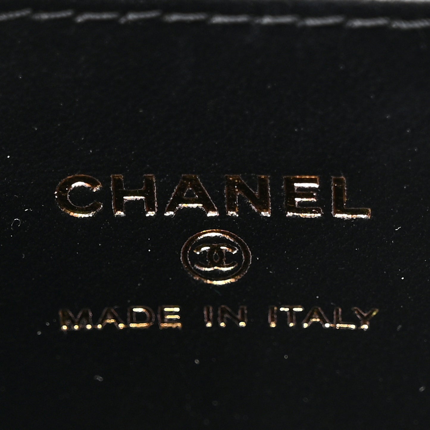 Shiny Aged Calfskin Quilted Mini Nano Kelly Shopper Black