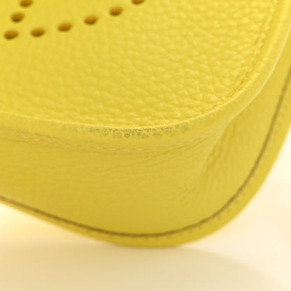 Hermes Taurillon Clemence Quadrille Evelyne TPM Lime Citron Rouge H Mauve Sylvestre 11 of 11