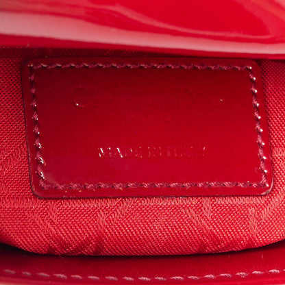 Christian Dior Patent Cannage Mini Lady Dior Red 6 of 10