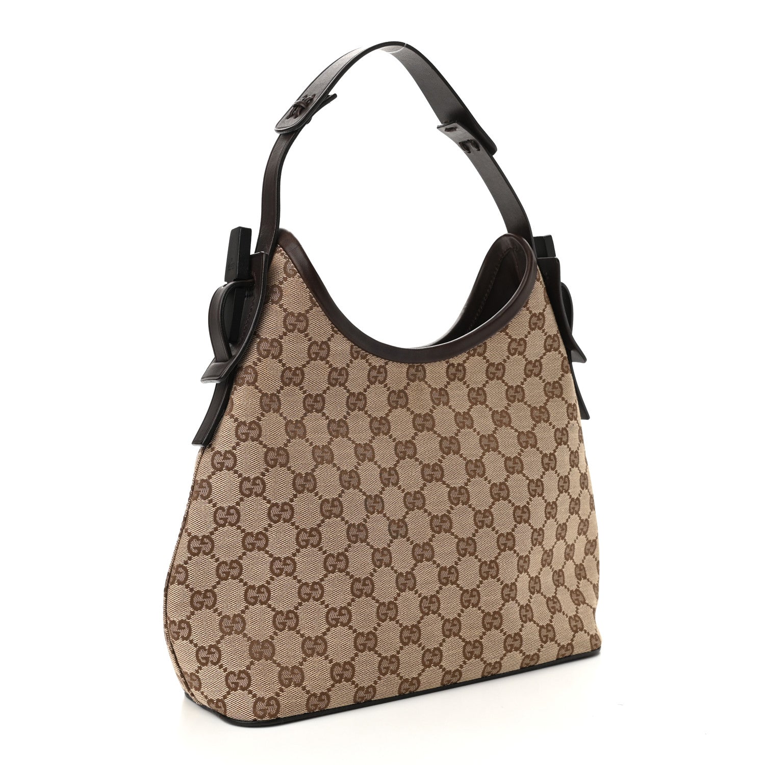 Gucci Monogram Small Hobo Dark Brown 2 of 10