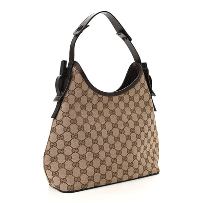 Gucci Monogram Small Hobo Dark Brown 2 of 10