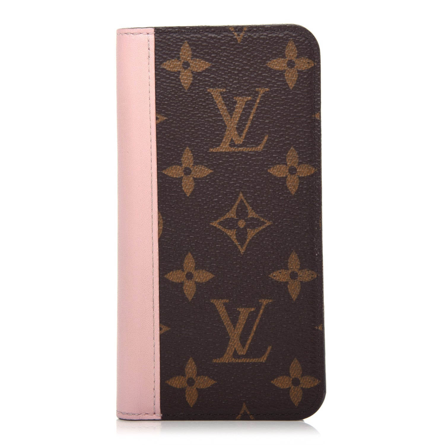 Louis Vuitton Monogram iPhone X Folio Case Rose Ballerine 1 of 7