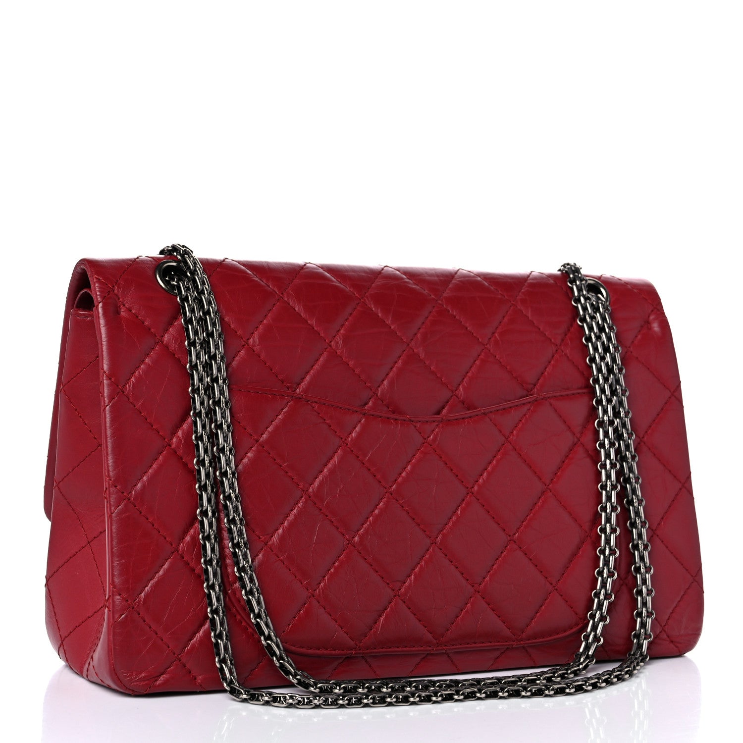 Chanel Aged Calfskin Quilted 2.55 Reissue 227 Flap Red 2 of 10
