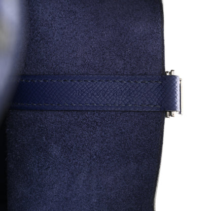 Hermes Epsom Tressage De Cuir Picotin Lock 18 PM Bleu Encre Brique Black 7 of 10