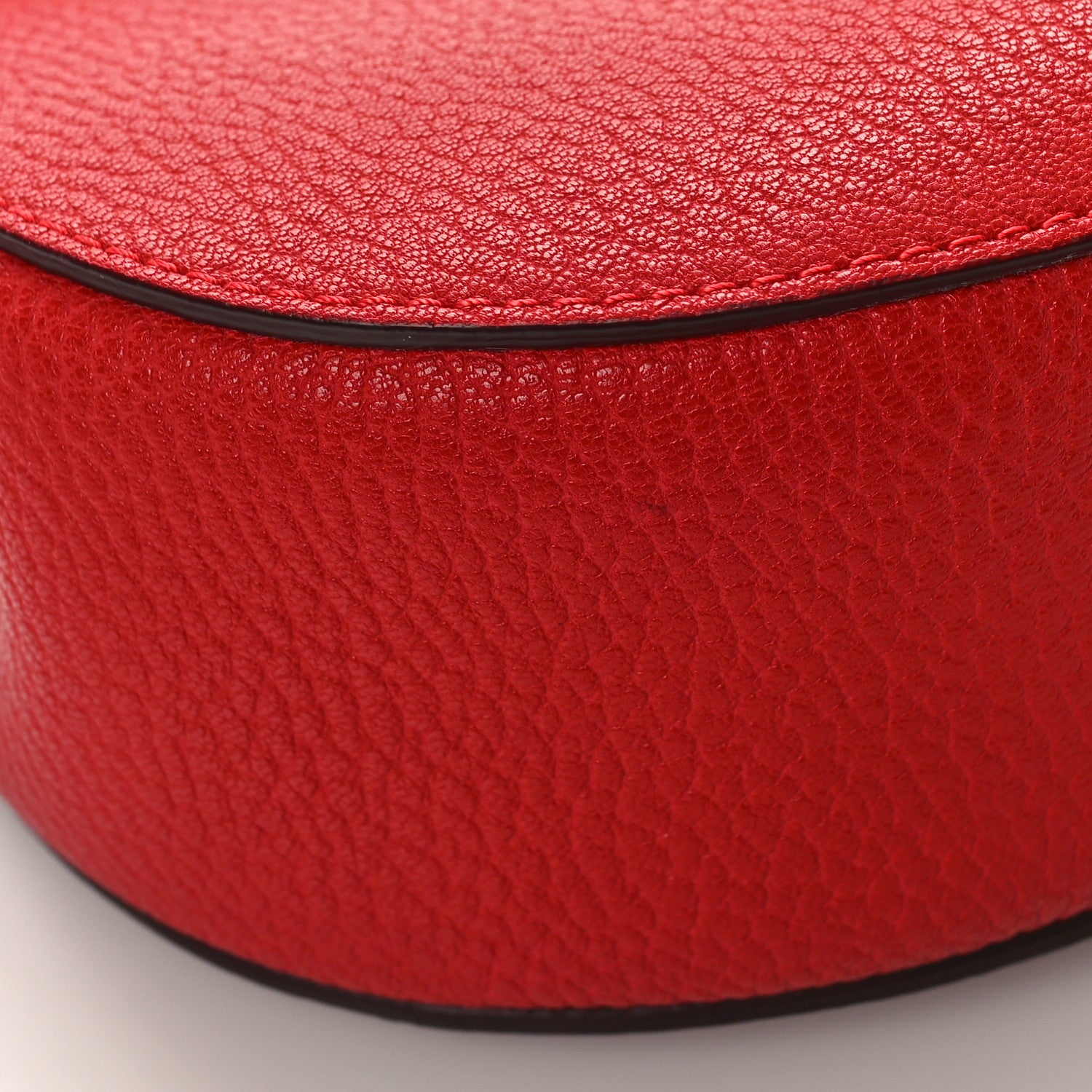 Chloe Grained Lambskin Mini Drew Shoulder Bag Plaid Red 7 of 8