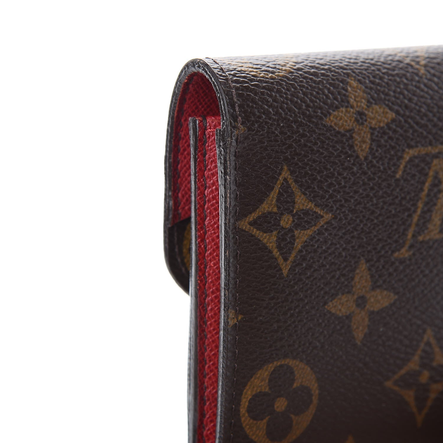 Louis Vuitton Monogram Emilie Wallet Red 14 of 15