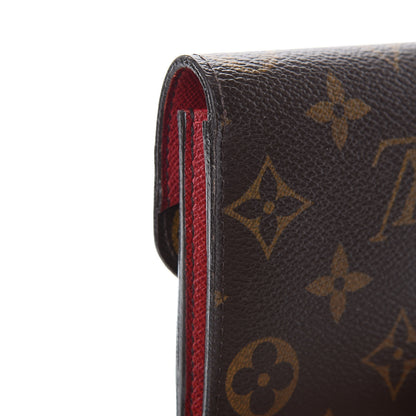 Louis Vuitton Monogram Emilie Wallet Red 14 of 15
