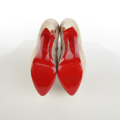 Christian Louboutin Suede Daf Booty 160 Ankle Boots 37.5 Stone 5 of 8