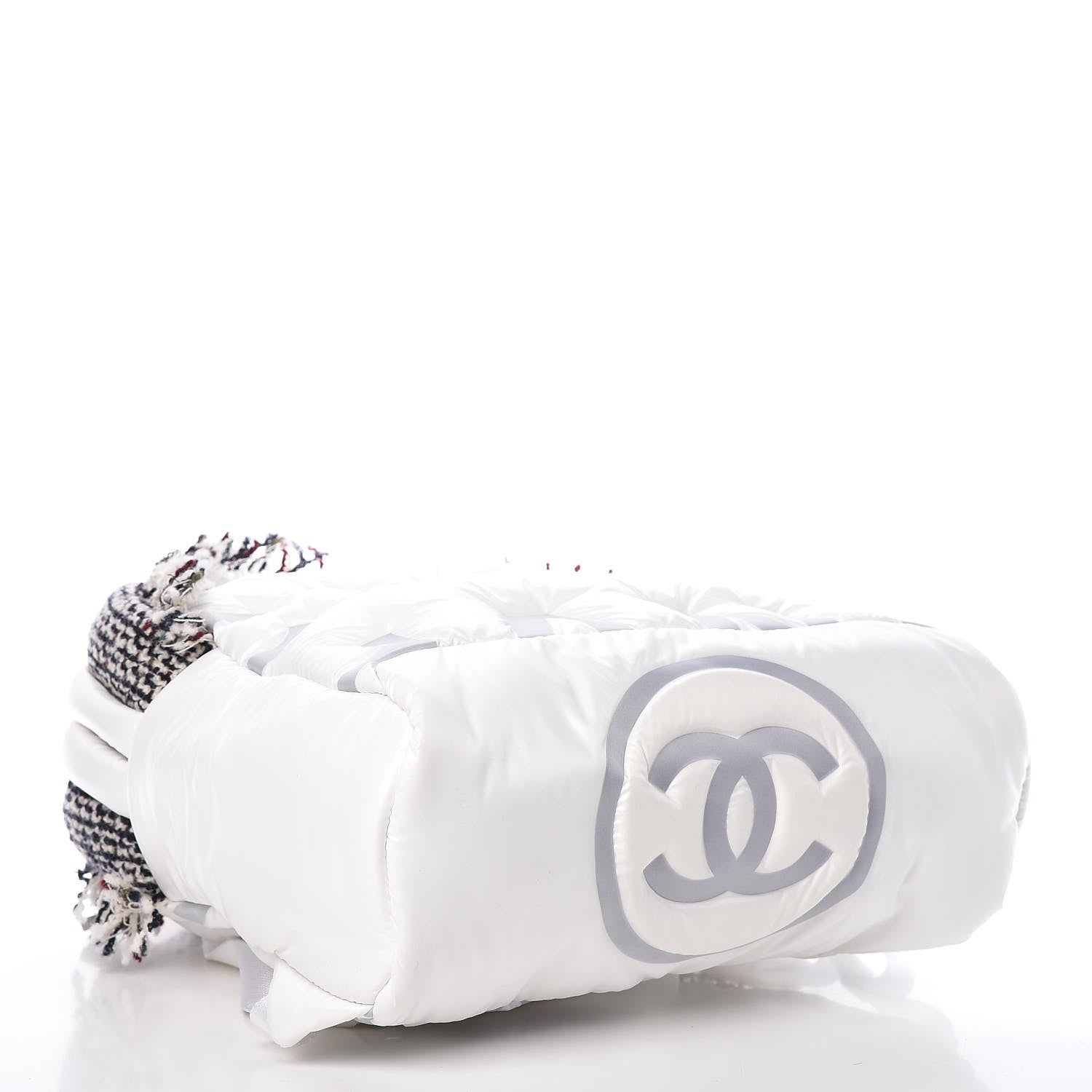 Chanel Nylon Tweed Coco Neige Small Doudoune Backpack Ivory 4 of 10