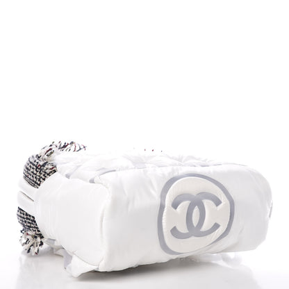 Chanel Nylon Tweed Coco Neige Small Doudoune Backpack Ivory 4 of 10