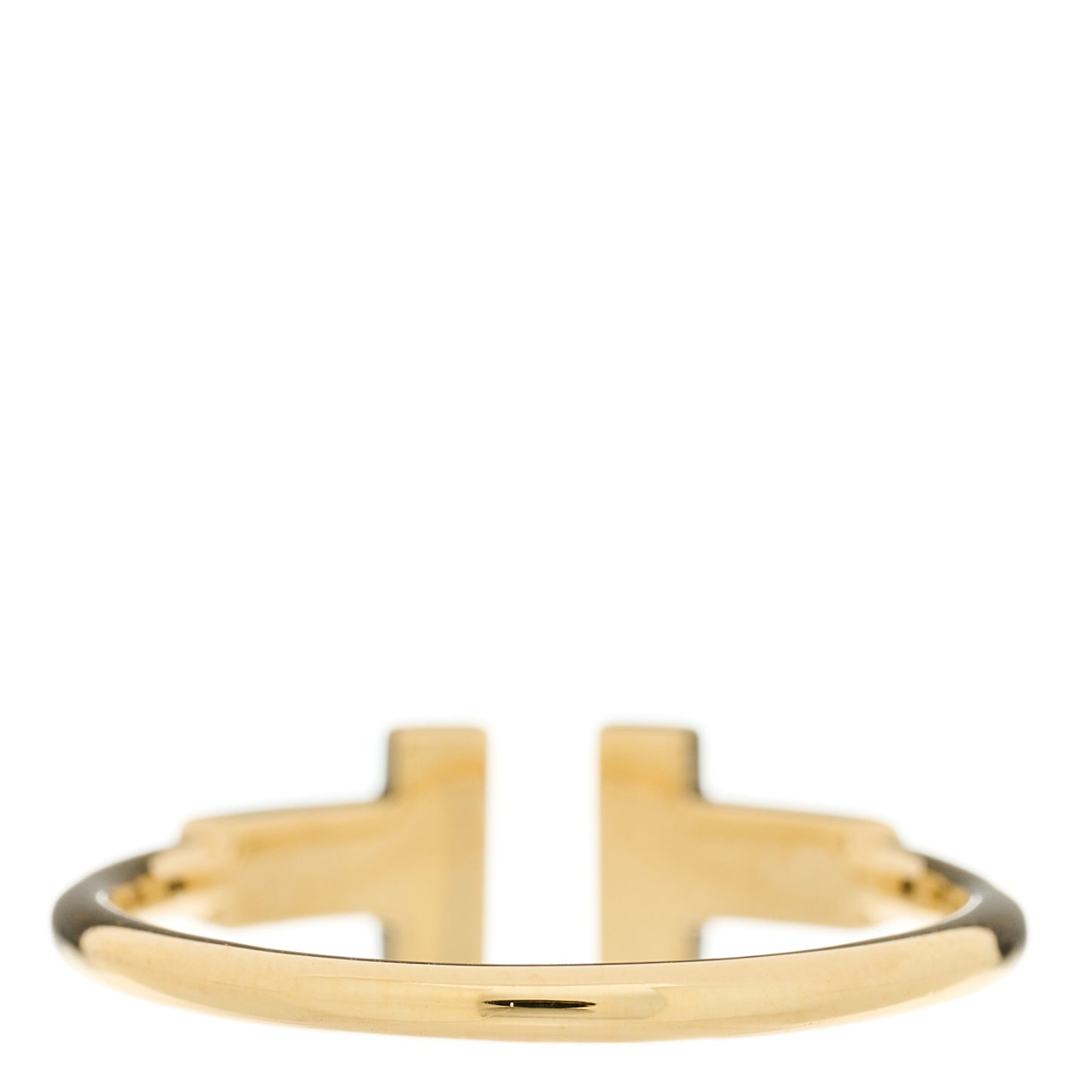 18K Yellow Gold Diamond T Wire Ring 54 7