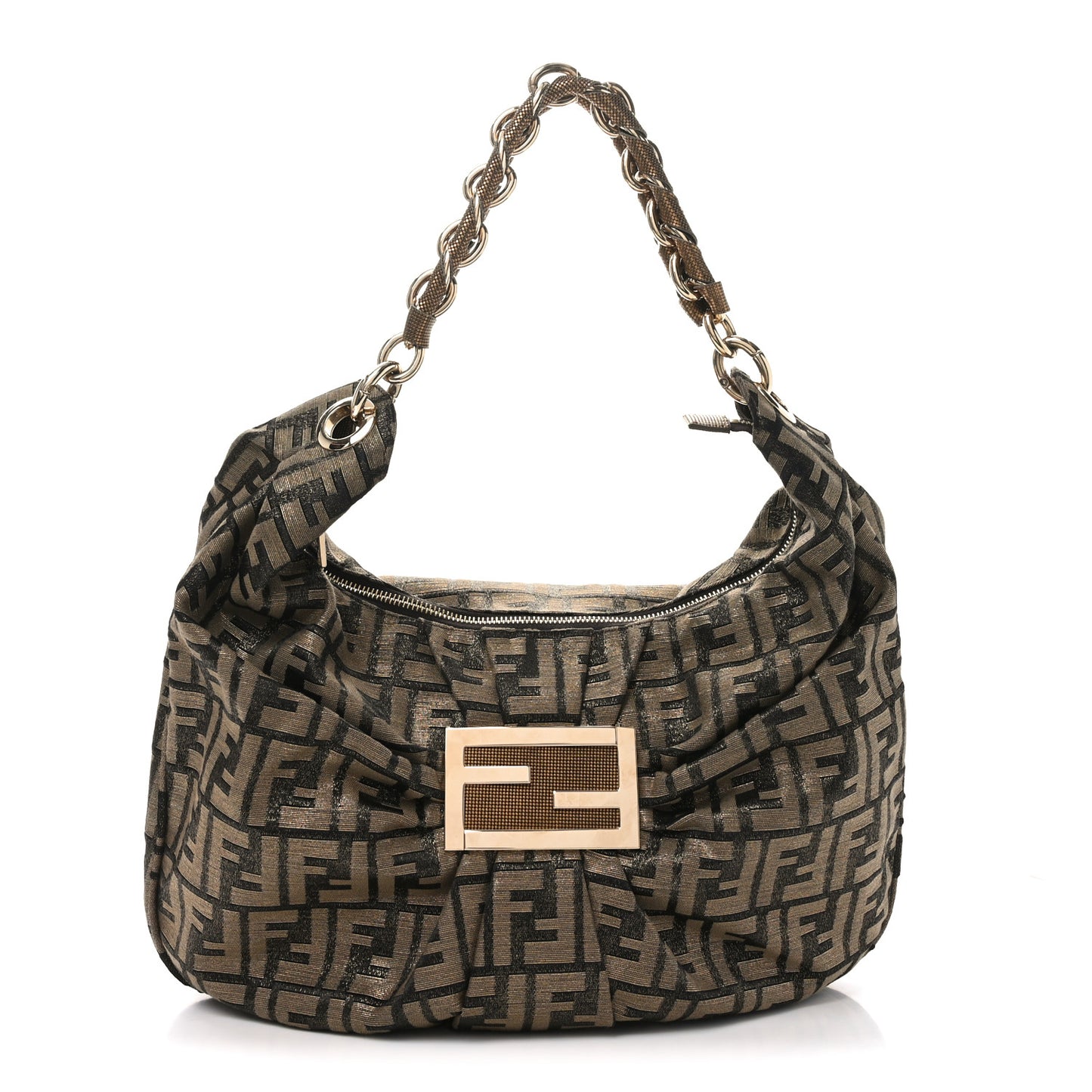 Metallic Lurex Zucca Mia Tote Bronze