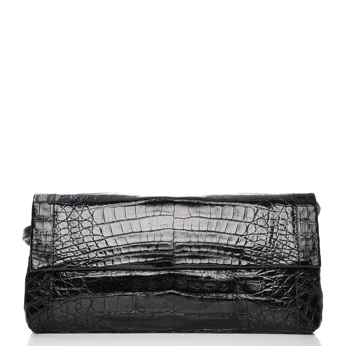 Crocodile Gotham Clutch Black