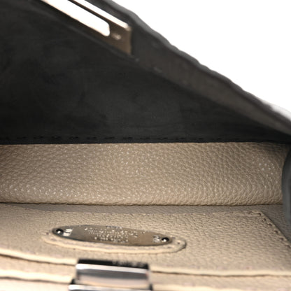 Fendi Cuoio Romano Selleria Chamois Small Peekaboo I SEE U Satchel Asfalto Camelia 6 of 12