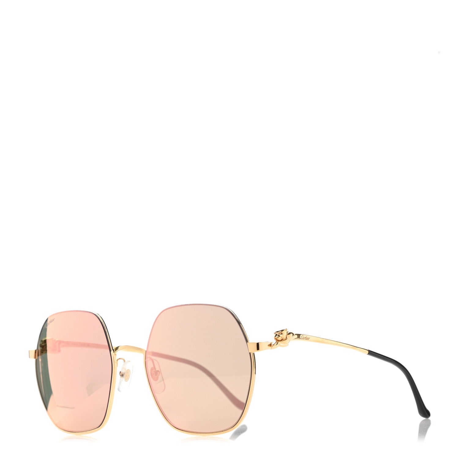 Cartier Panthere De Cartier Sunglasses Pink Gold 1 of 8