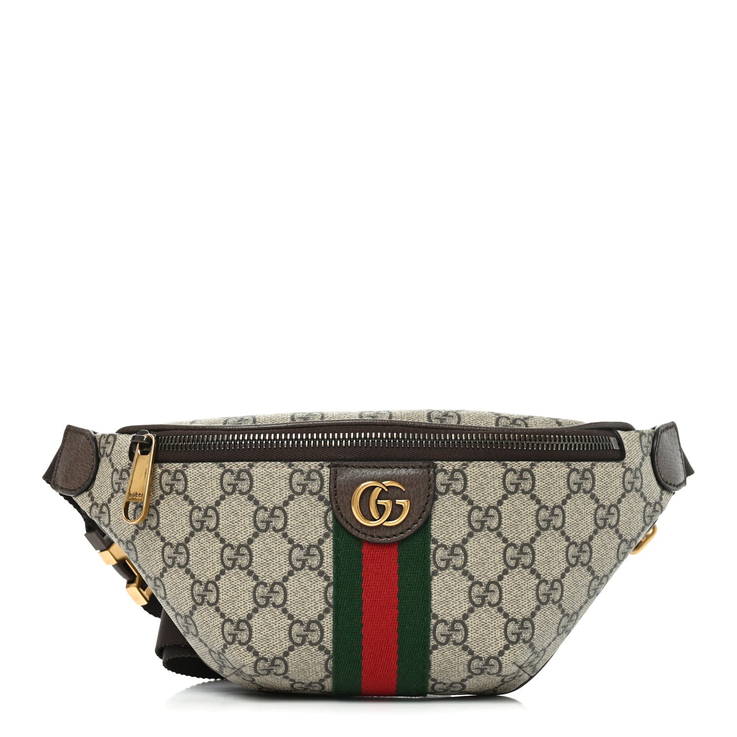 Gucci GG Supreme Monogram Web Small Ophidia Belt Bag Beige Ebony New Acero 1 of 11