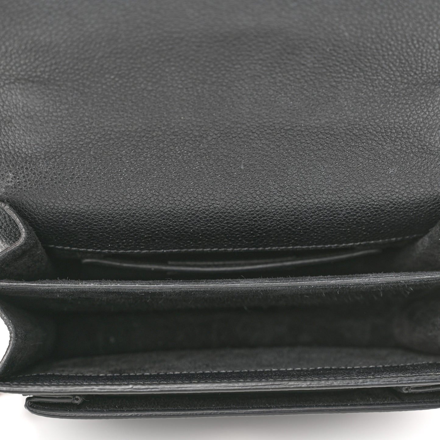 Grained Calfskin Small Monogram Sunset Black