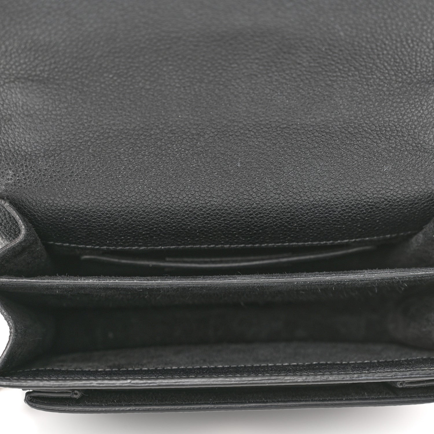 Saint Laurent Grained Calfskin Small Monogram Sunset Black 4 of 16