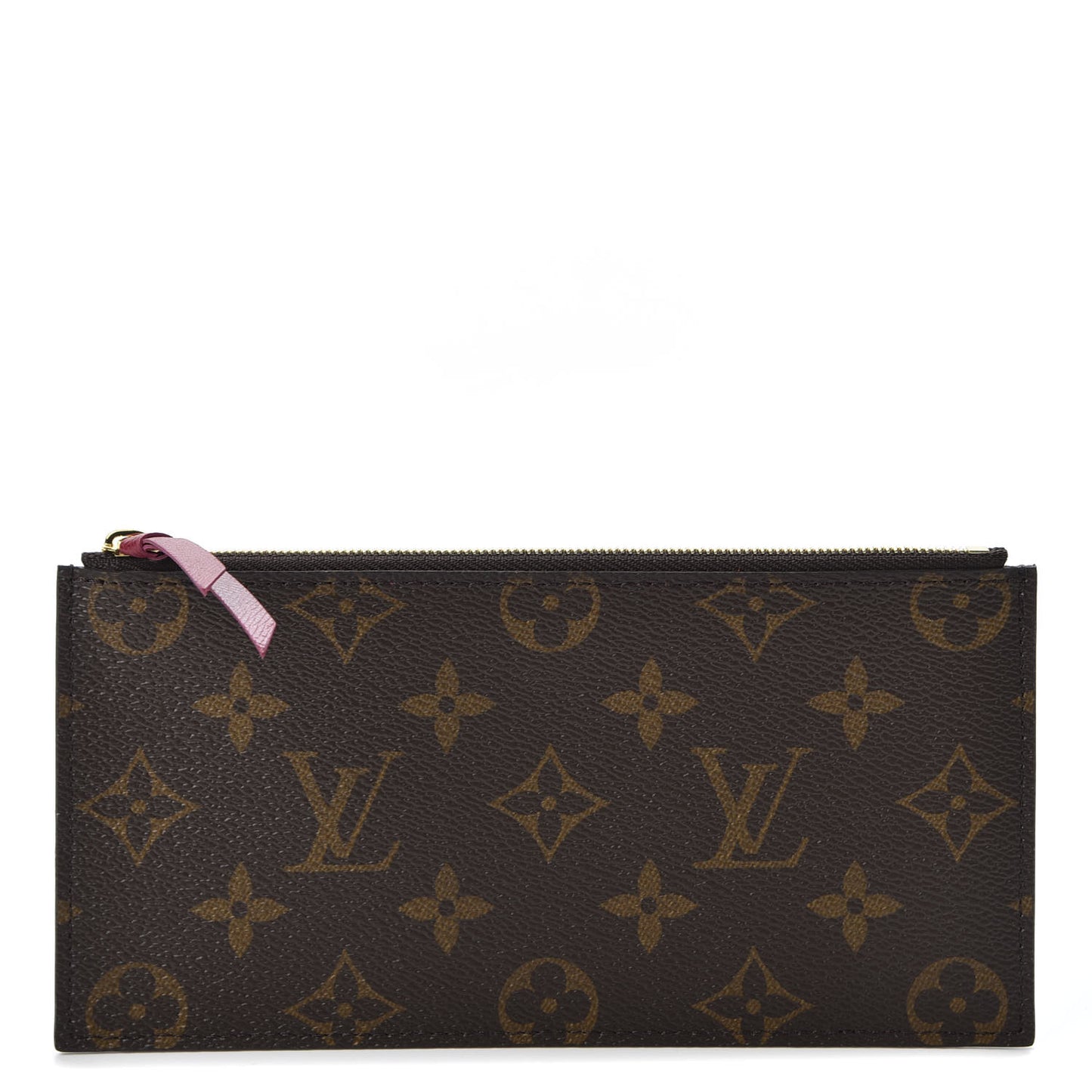 Monogram Felicie Chain Wallet Zippered Insert Fuchsia