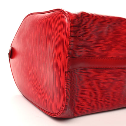 Louis Vuitton Epi Speedy 35 Castillan Red 9 of 10