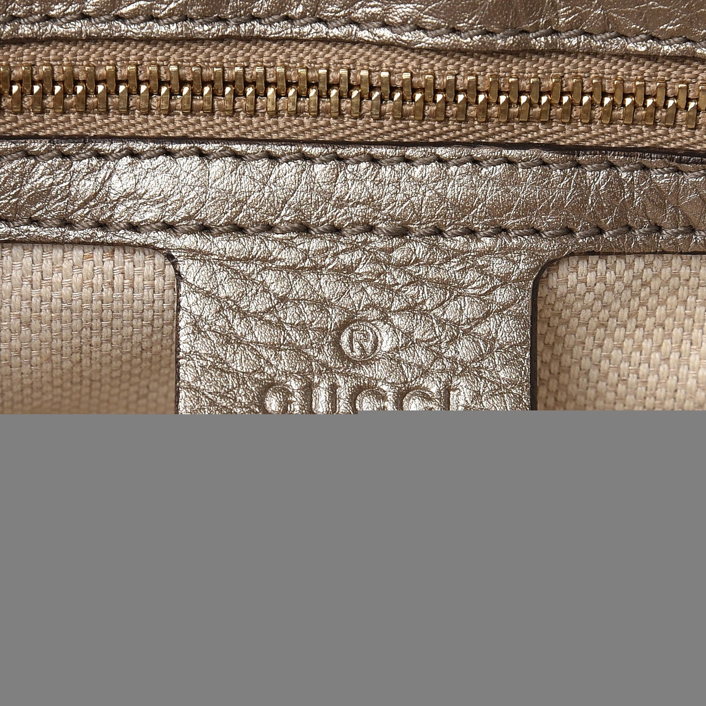 Metallic Pebbled Calfskin Medium Soho Flap Crossbody Golden Beige