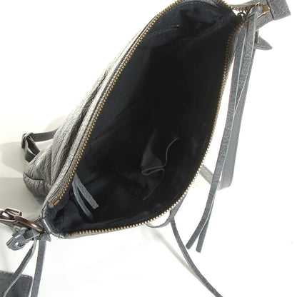 Balenciaga Agneau Classic Hardware Flat Crossbody Gris Tarmac 10 of 26