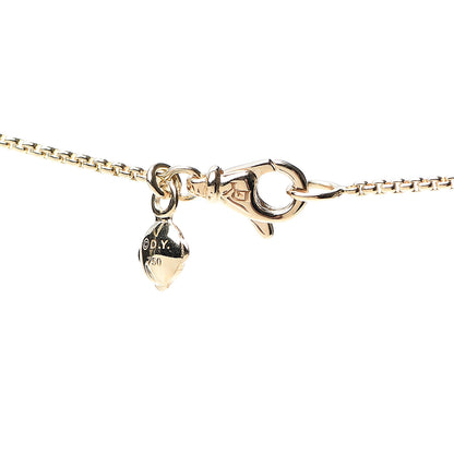 David Yurman 18K Yellow Gold Diamond Stax Rondelle Pendant Necklace 4 of 5