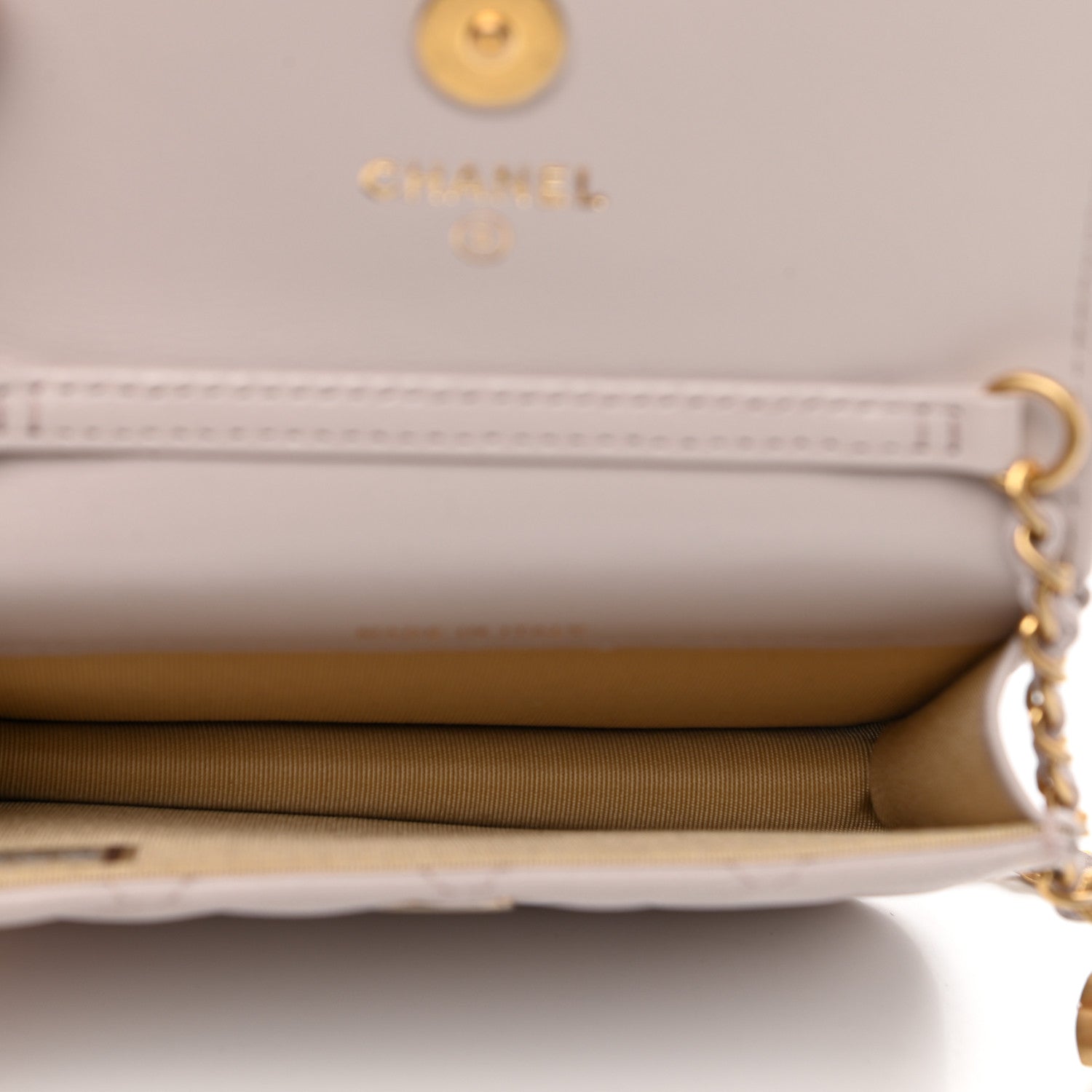 Chanel Lambskin Quilted Pearl Crush Clutch With Chain Light Purple 7 of 12