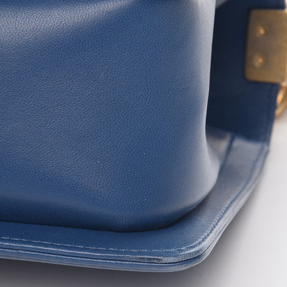 Chanel Lambskin Quilted Medium Boy Flap Blue 11 of 12