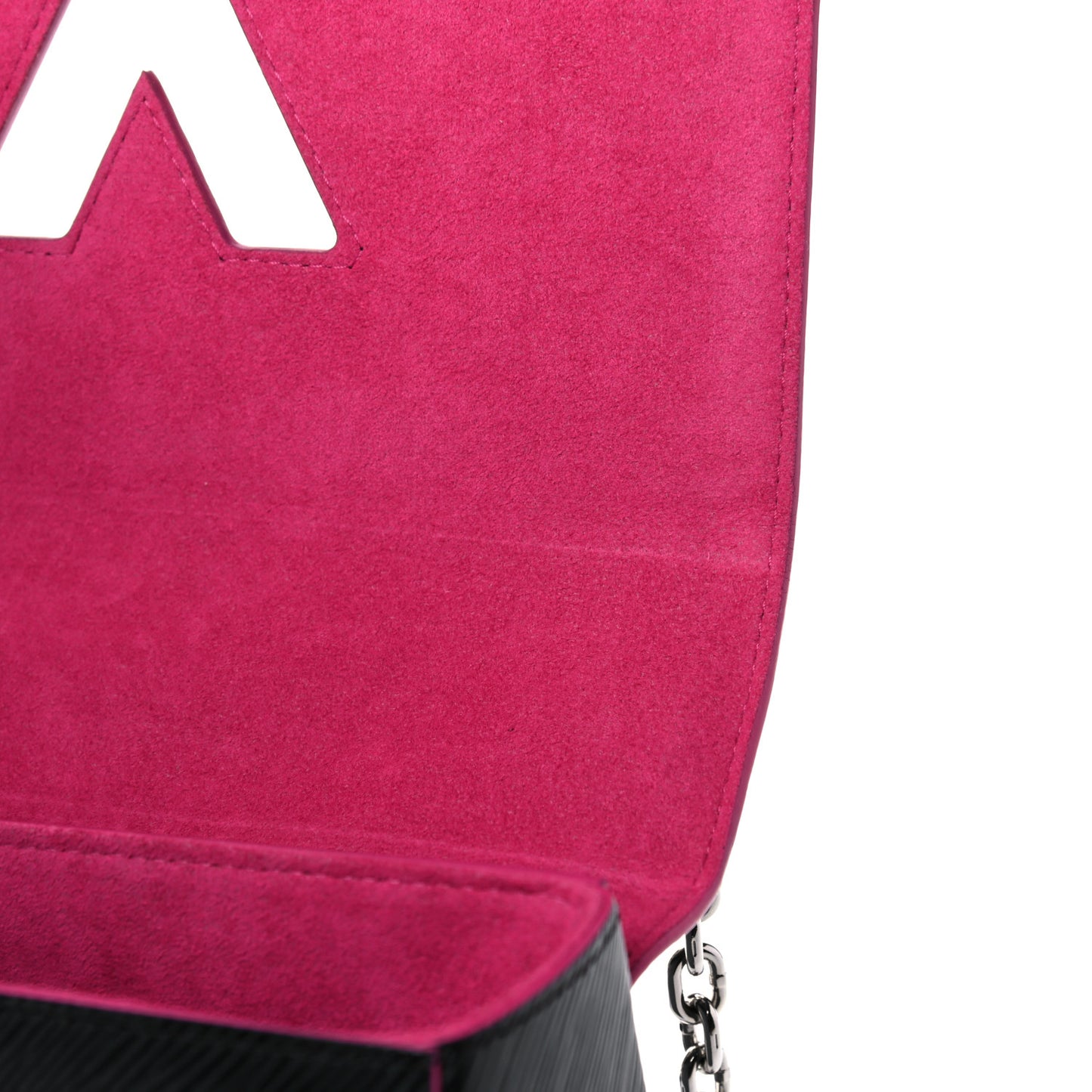 Epi Twist Shoulder Bag MM Black Pink