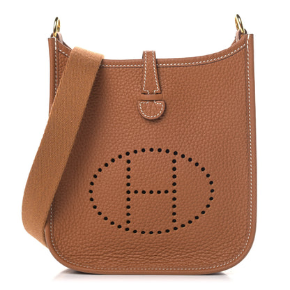 Hermes Taurillon Clemence Evelyne TPM Gold 1 of 4