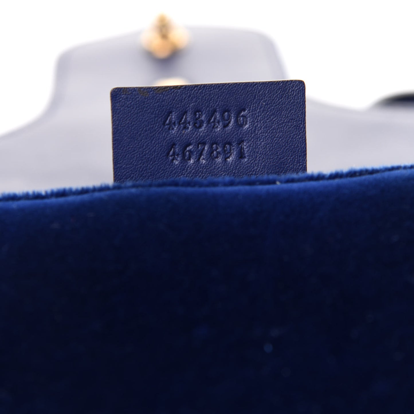 Velvet Matelasse Medium GG Marmont Shoulder Bag Cobalt Blue