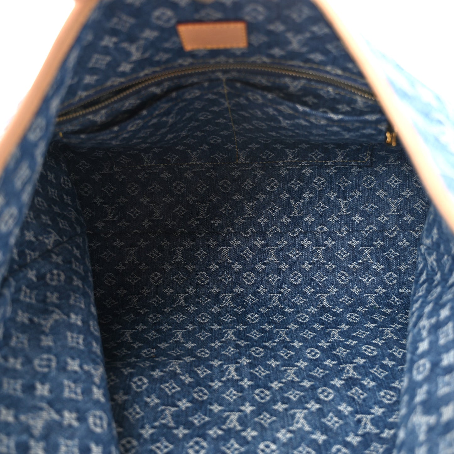 Monogram Denim CarryAll MM Blue