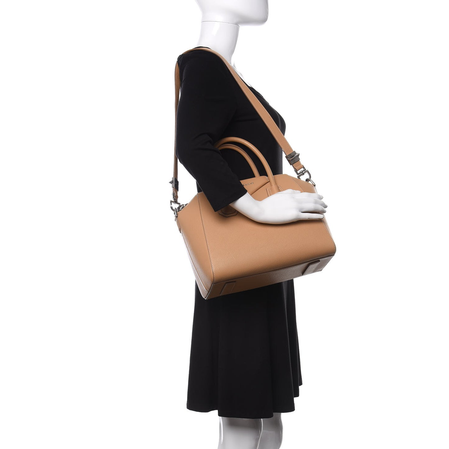 Sugar Goatskin Small Antigona Light Beige