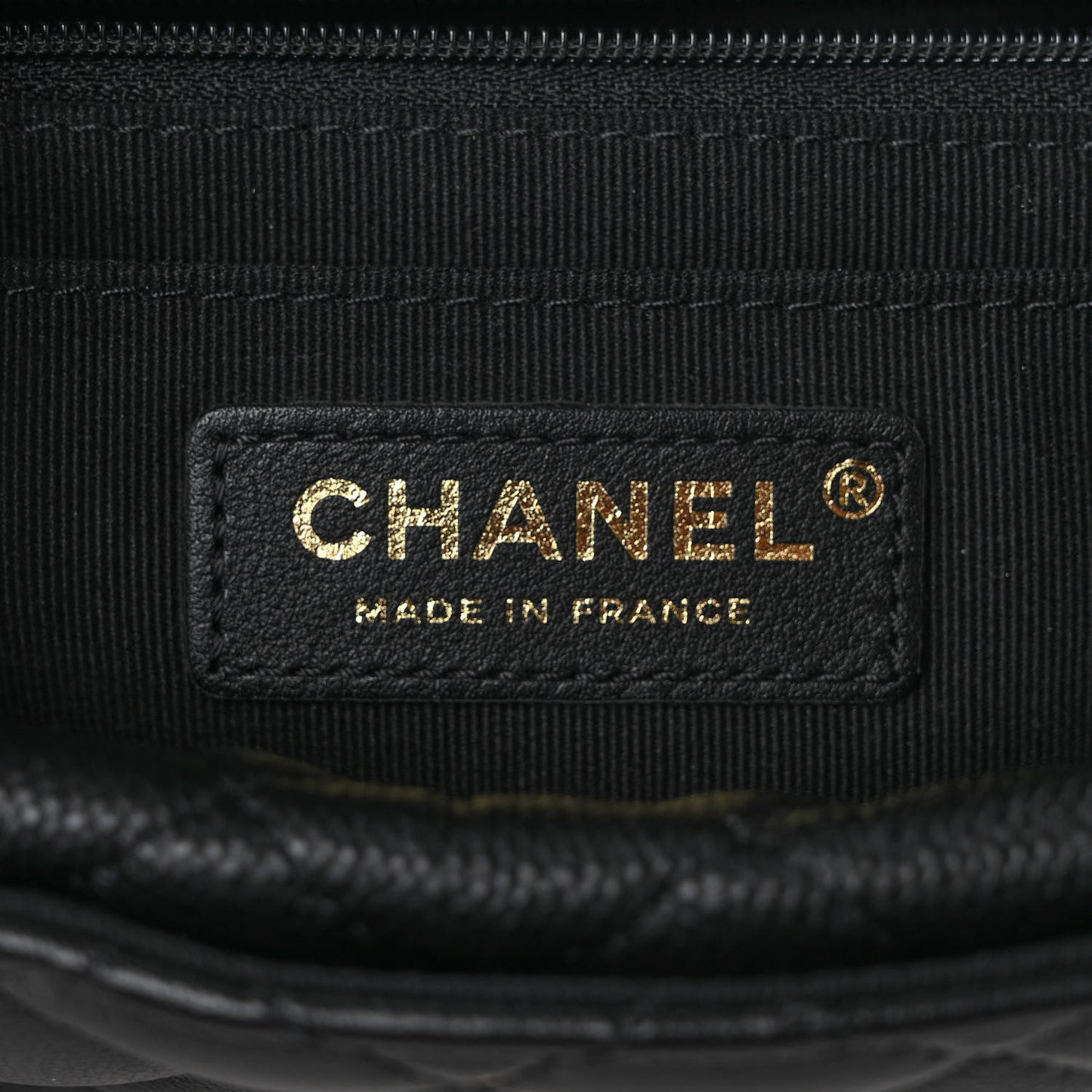 Caviar Calfskin Quilted Small Top Handle Flap Black