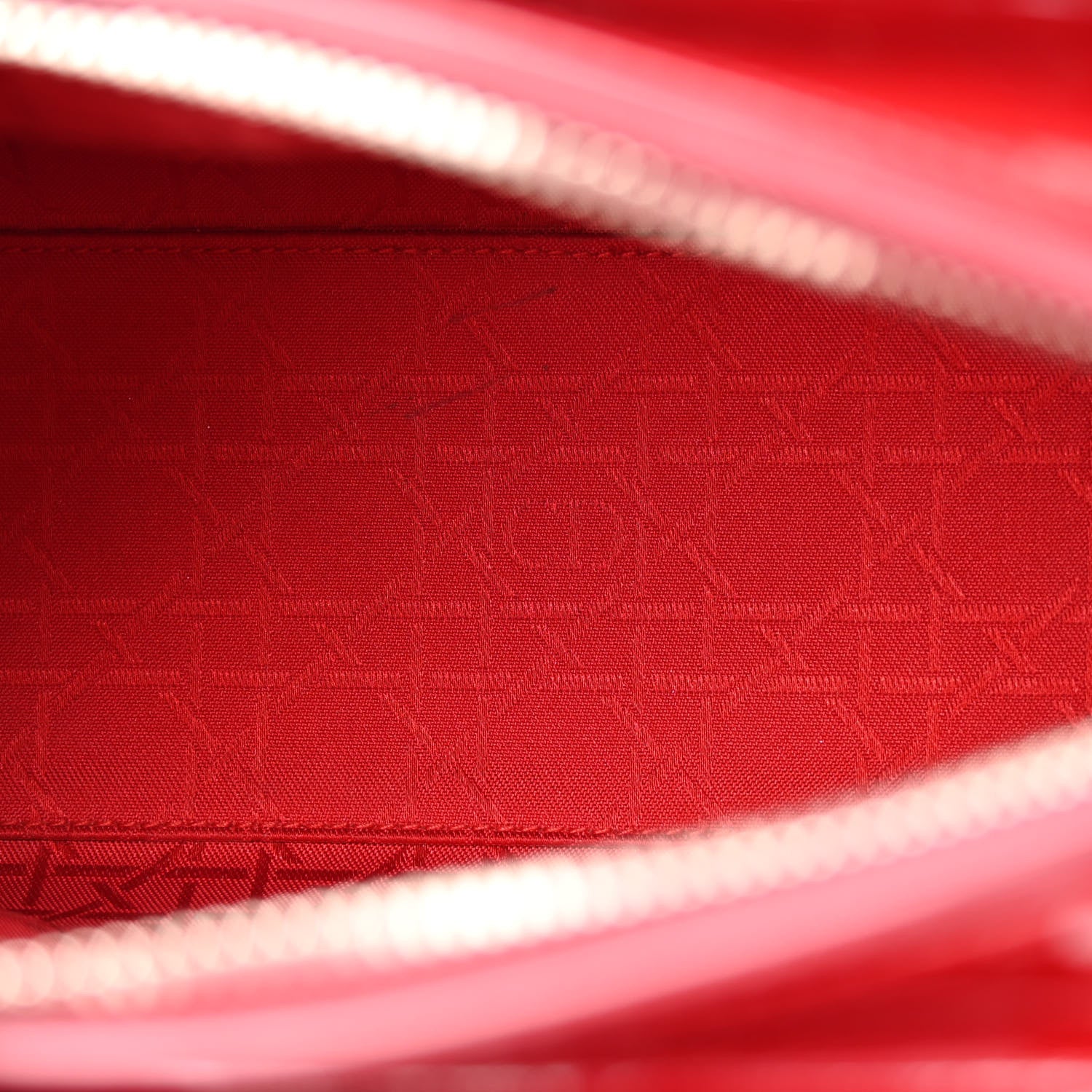 Christian Dior Patent Cannage Medium Lady Dior Red 5 of 13
