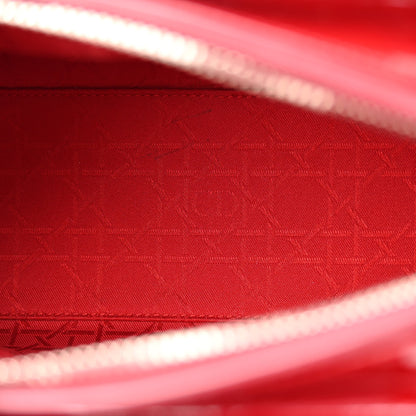 Christian Dior Patent Cannage Medium Lady Dior Red 5 of 13