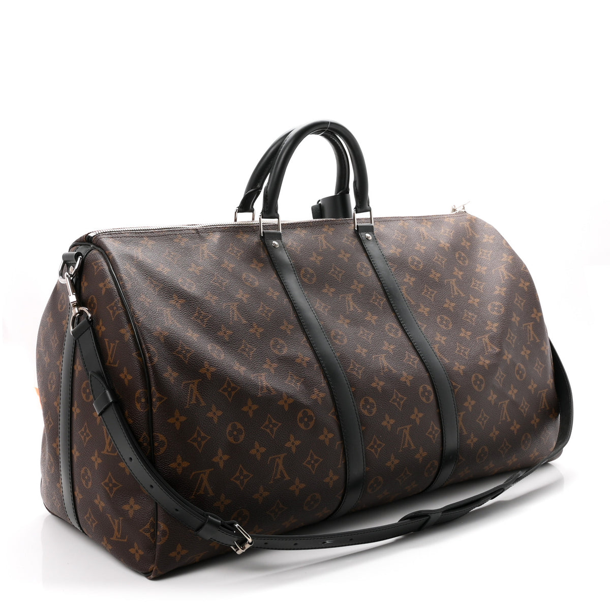 Louis Vuitton Monogram Macassar Keepall Bandouliere 55 2 of 9
