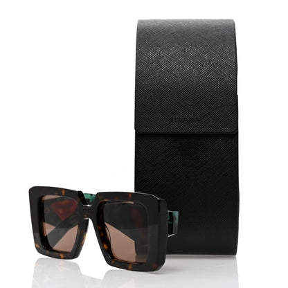Prada Acetate Symbole Sunglasses SPR 23Y Red Tortoise 8 of 8