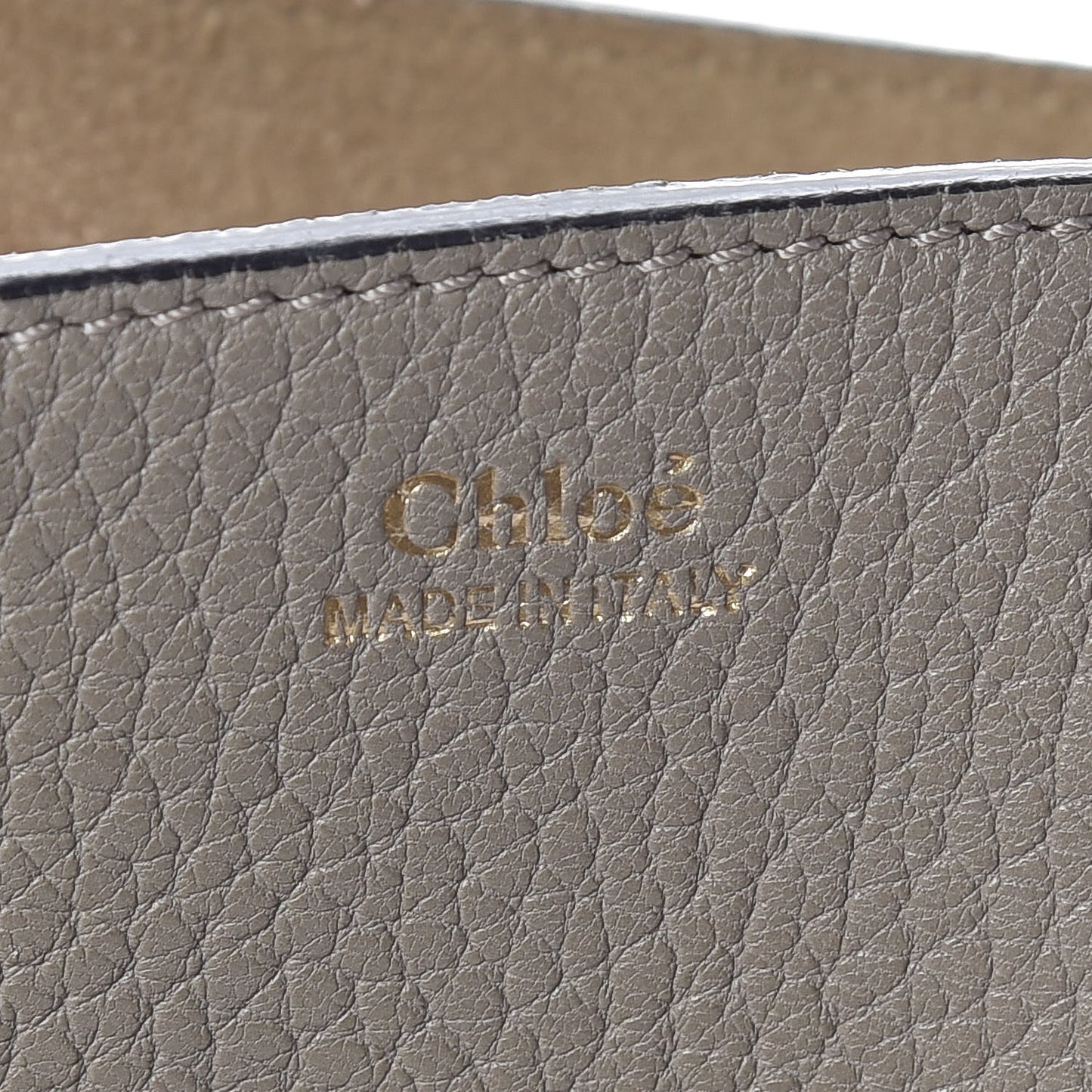 Grained Lambskin Drew Shoulder Bag Motty Grey