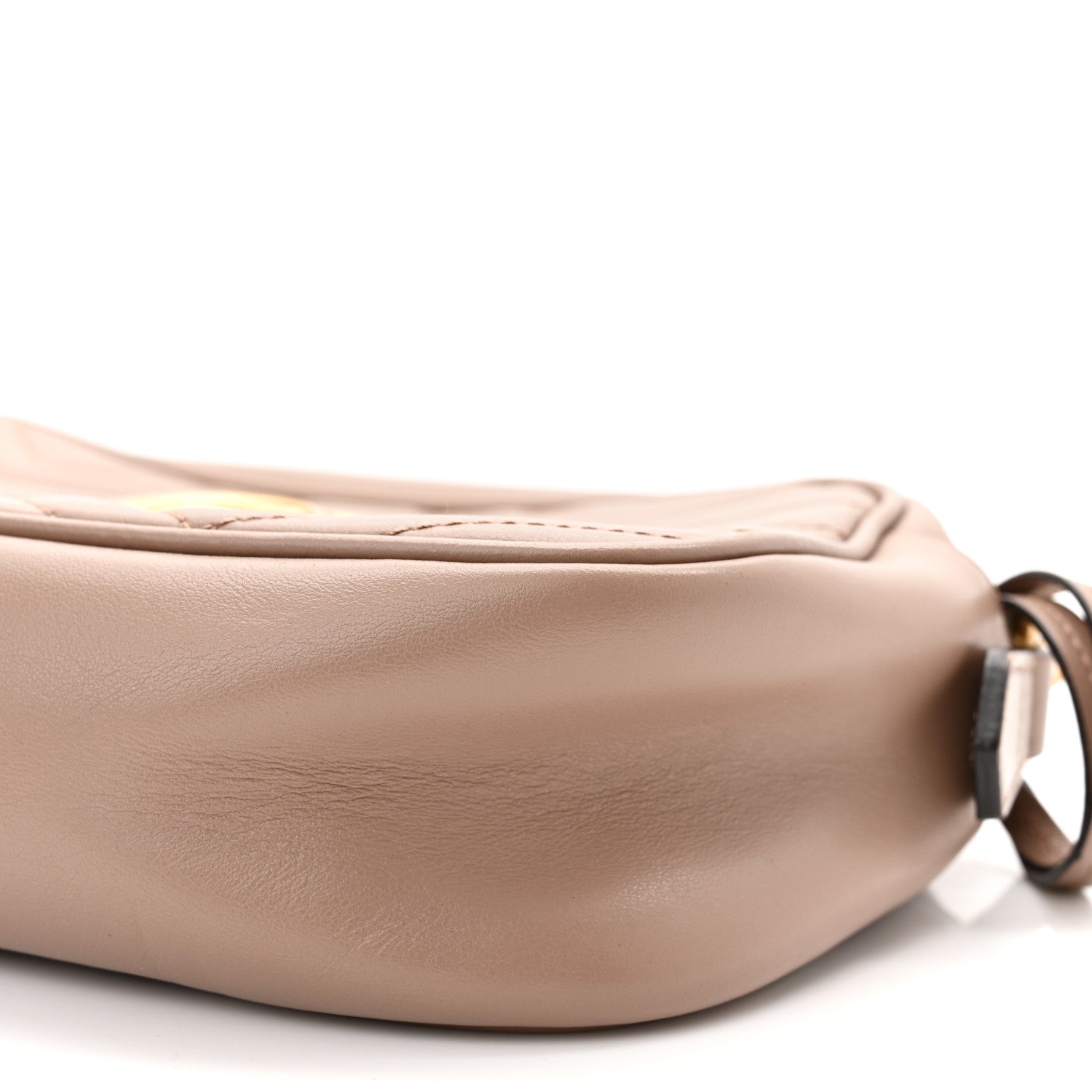Gucci Calfskin Matelasse Small GG Marmont Chain Shoulder Bag Porcelain Rose 10 of 11