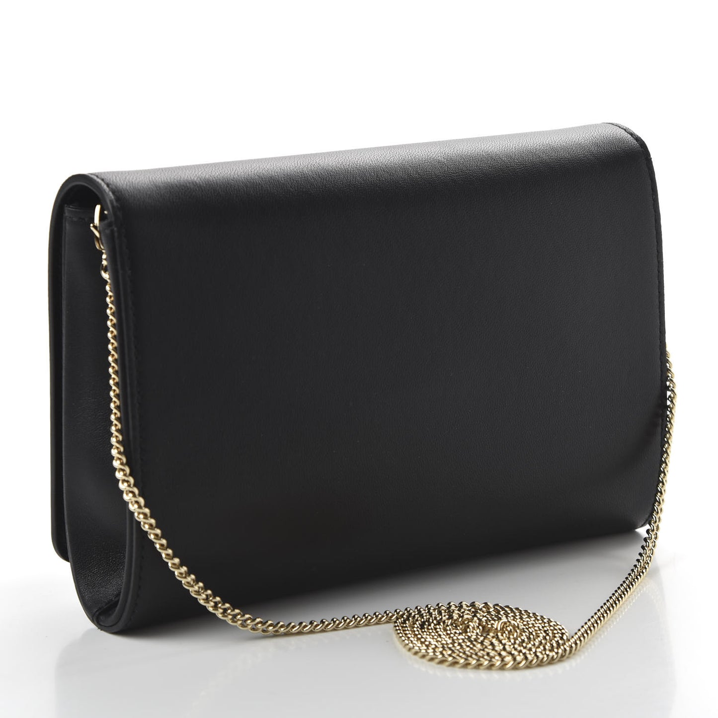 Vitello Palazzo Medusa Evening Clutch Bag Black