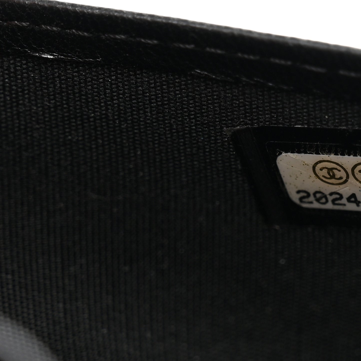 Lambskin Quilted Boy Yen Wallet Black