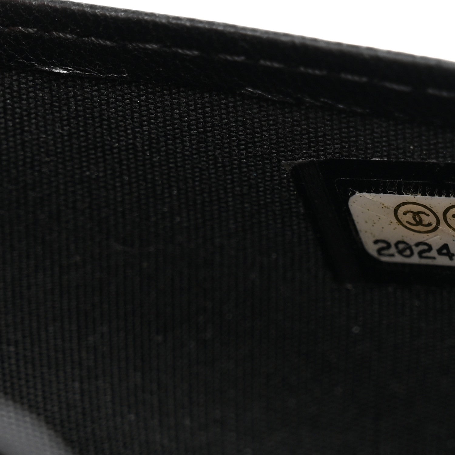 Chanel Lambskin Quilted Boy Yen Wallet Black 8 of 10