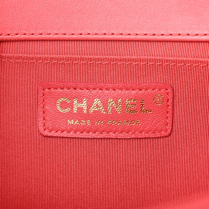 Chanel Lambskin Quilted Medium Boy Flap Coral 6 of 17