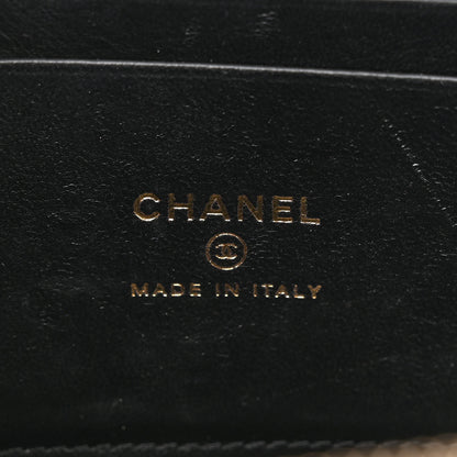 Chanel Lambskin Quilted Metal Small Top Handle Vanity Case With Chain Black 6 of 13