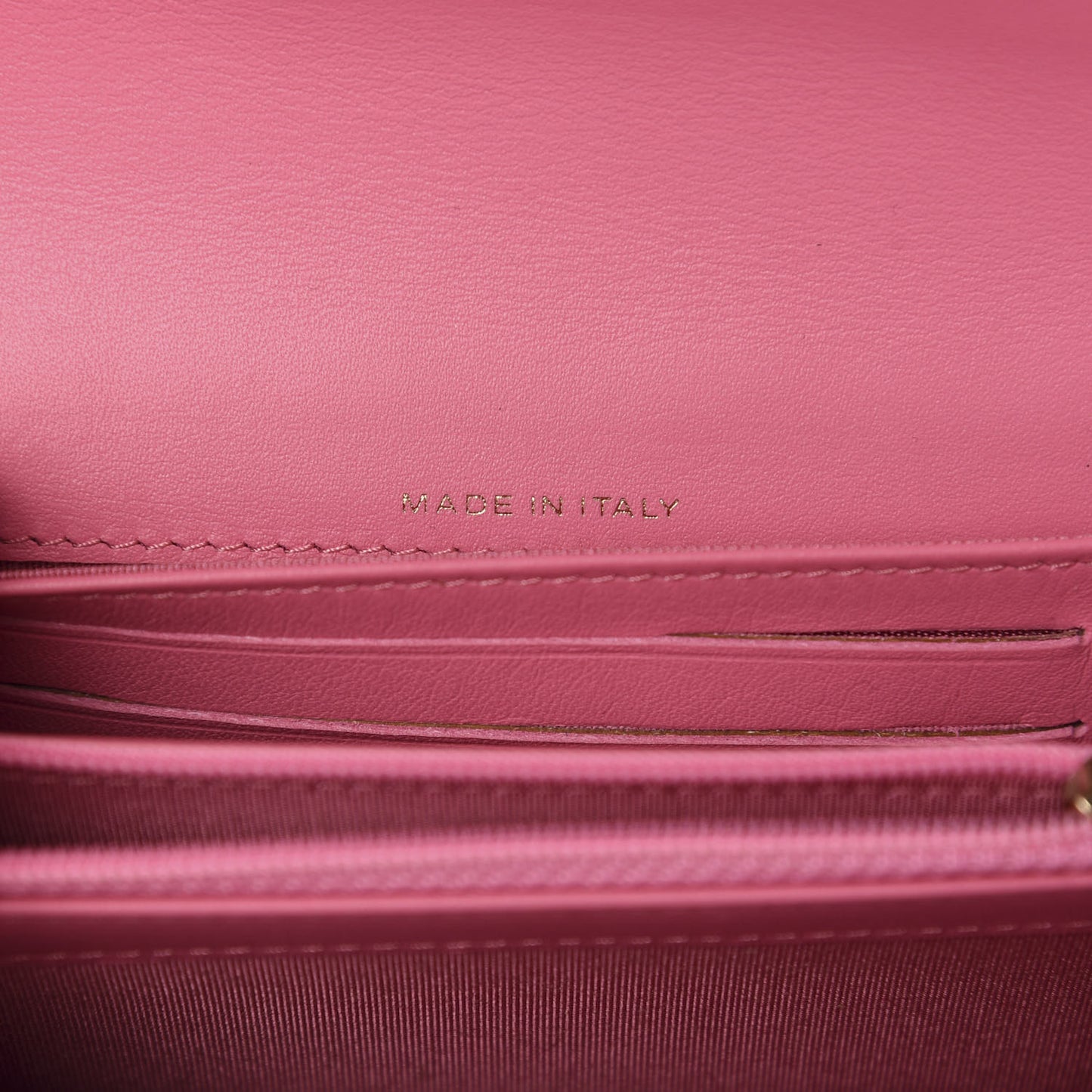 Lambskin Quilted Medium Boy Flap Wallet Pink